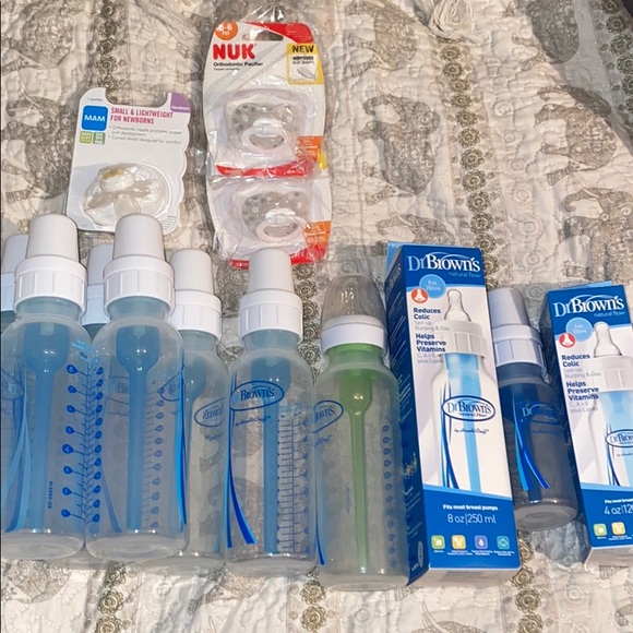Other - NEW Dr.Brown’s baby bottles and NUK pacifiers